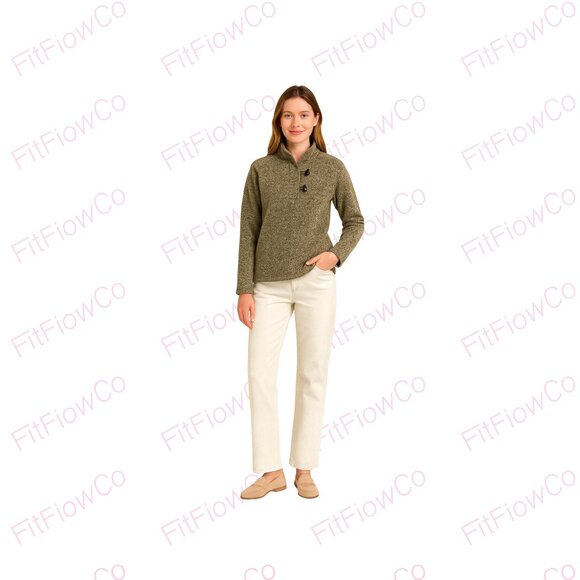 🧥 The North Face Crescent Ridge Shawl Collar Pullover – Women’s Large · Olive G - Picture 1 of 5